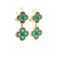 Earrings Ultima Edizione Woman in Silver OAO7364-VERDE-GIALLO - OAO7364-VERDE-GIALLO